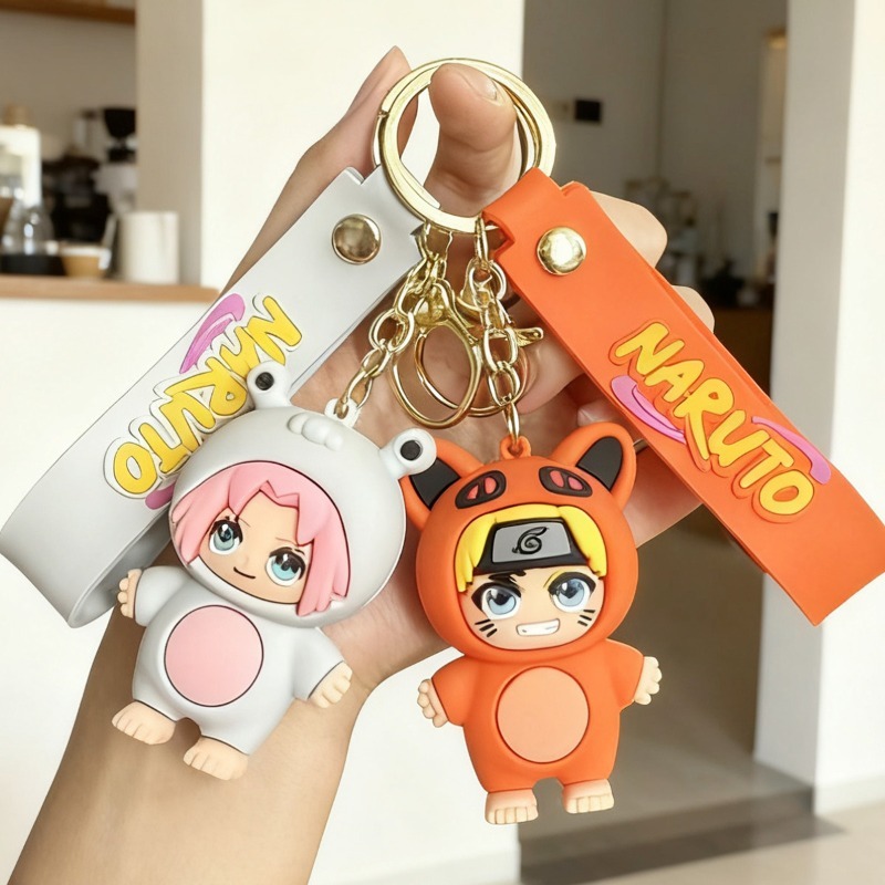 Car Accessories You Need - Nouveau porte-clés Naruto version Q, personnage