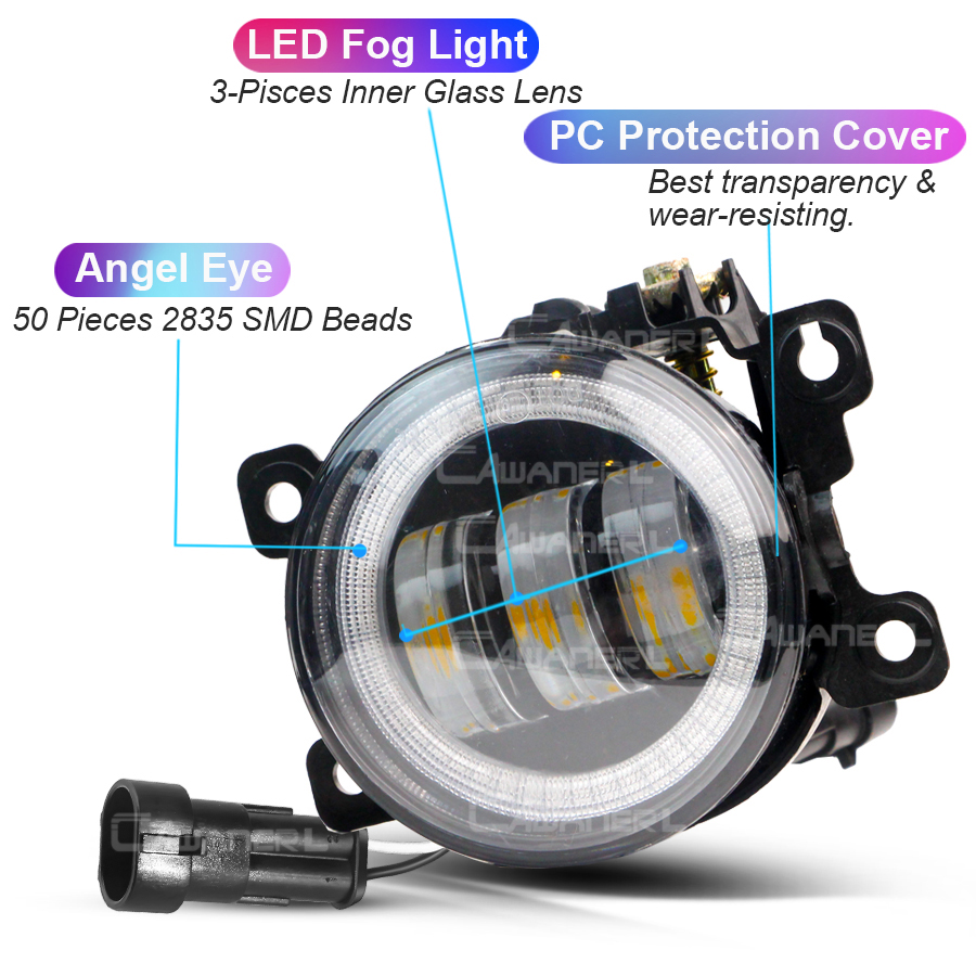 2 X phare antibrouillard LED œ - Car Accessories Xcent avis et prix